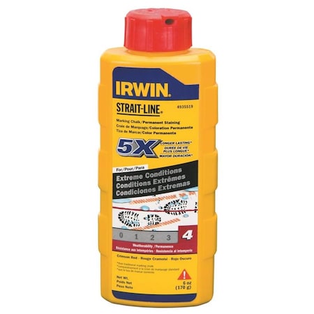 Irwin 6 oz Chalking Marking - Crimson Red 319434
